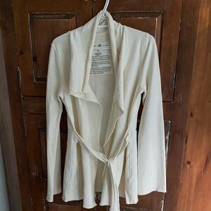 Lucky Brand Cream Jersey Cardigan